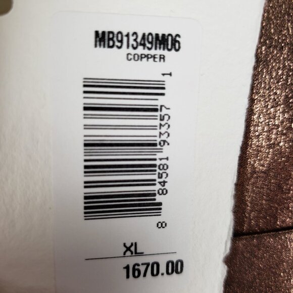 Brunello Cucinelli NWT Metallic Copper Silk Blouse Menswear Style Womens Size XL - Picture 15 of 15